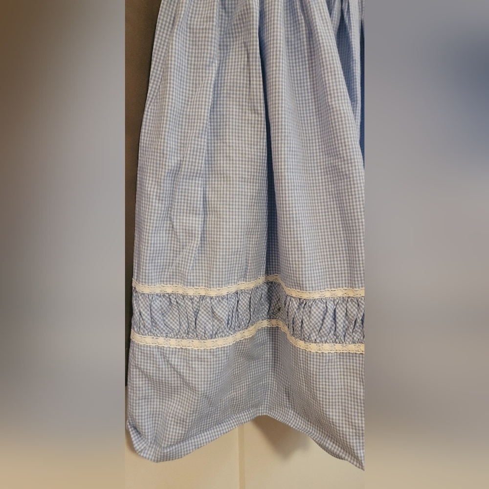 Vintage Petite Texas Miss Blue And White Checkered 100%Cotton Girls Dress(Sz10?) - Picture 2 of 16
